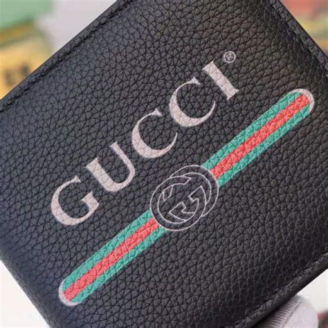 gucci black leather mens wallet|Gucci men wallet outlet.